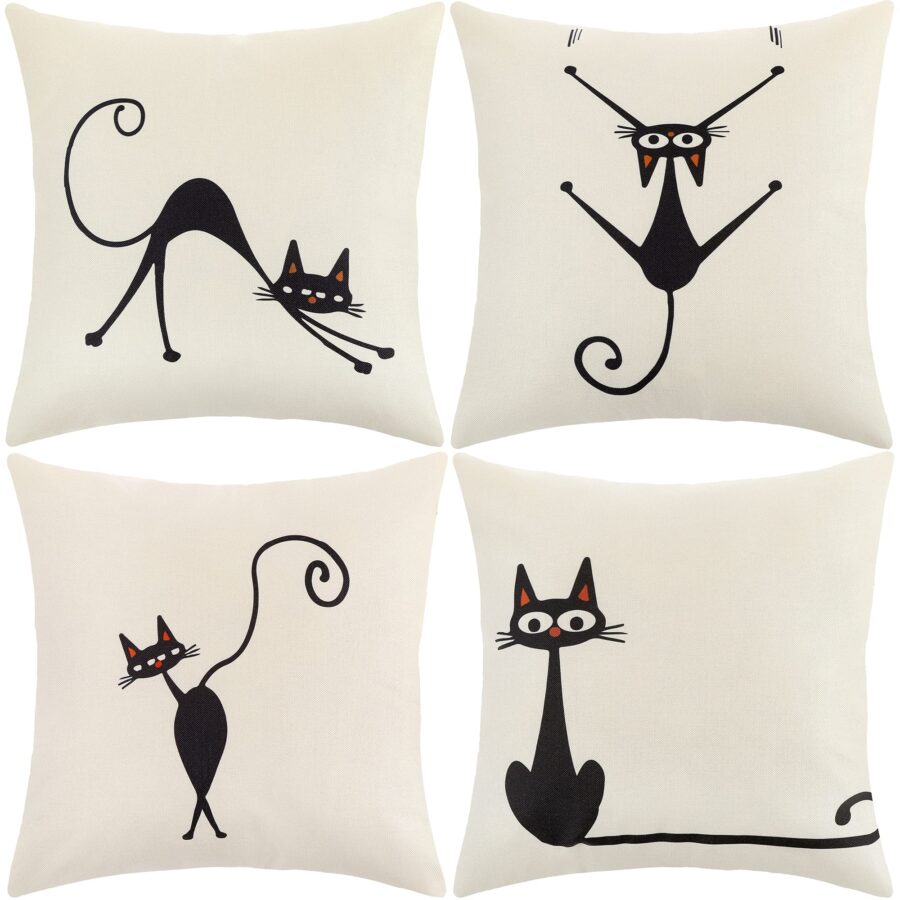 Fundas Cojines 45x45 cm (Diseño Gatos)